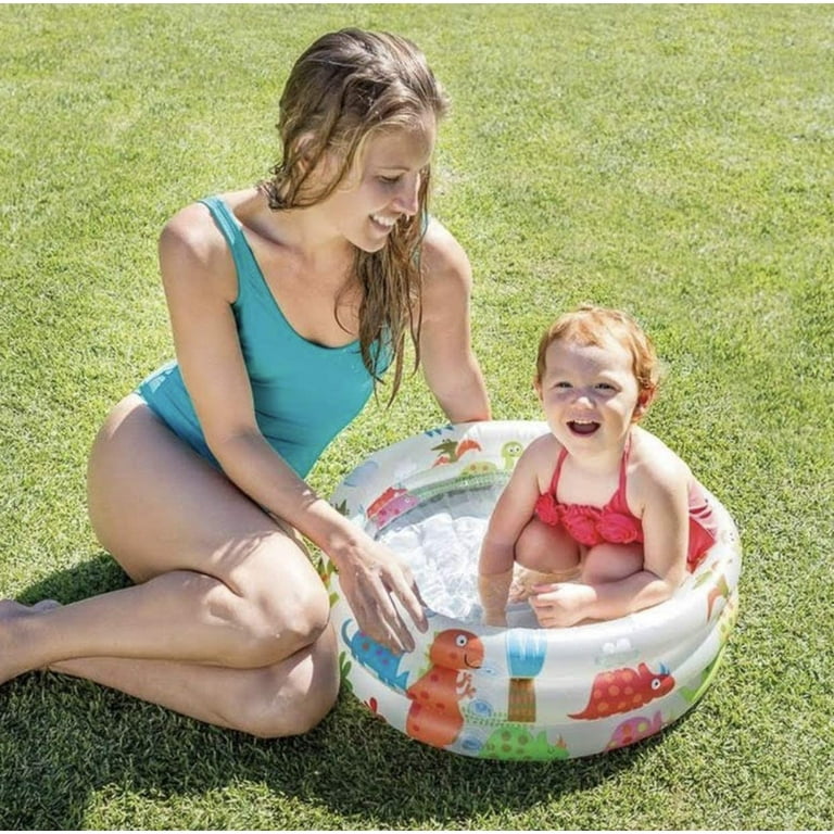 Intex dinosaur 3 ring baby cheap pool