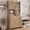 Natural, variant on 71" Tall Kitchen Pantry Storage Cabinet, Farmhouse Buffet Cabinet with Microwave Stand, Drawer, 3 Adjustable Shelves & 3 Rattan Doors, for Kitchen, Dining Room