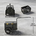 thumbnail image 3 of Soozier Bike Trailer, 17 Gal Bike Cargo Trailer with Foldable Storage Box, 3 of 10