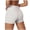 Grey, variant on felwors Seamless Wrapped Biker Shorts High Waisted Tummy Control Running Workout Yoga Shorts Grey for Size XL