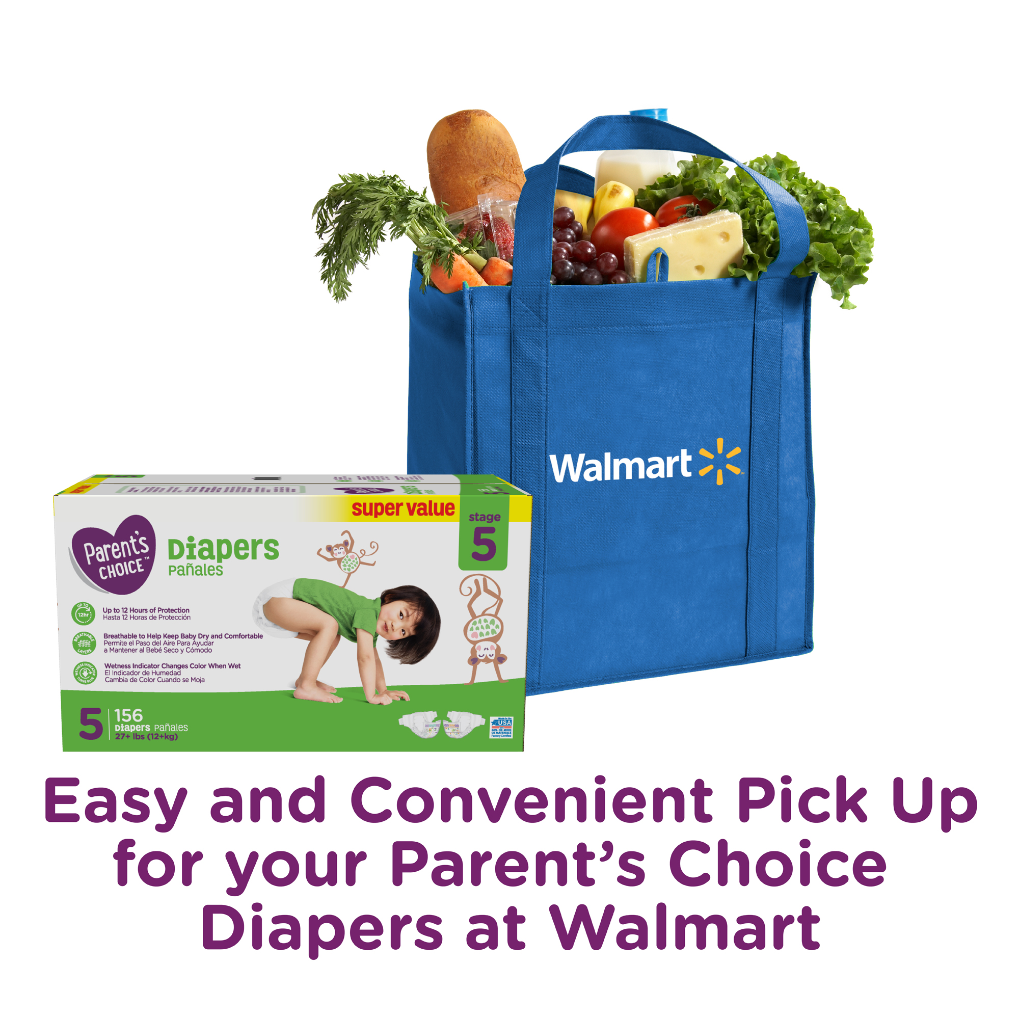 parents choice diapers size 5 walmart