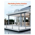 thumbnail image 2 of Cable Railing Post Kit, 36" Stainless Steel Deck Stair Post - Wire Drawing Finish, Pre-Drilled, Mounting Bracket, TriGol Railing System, 2 of 7