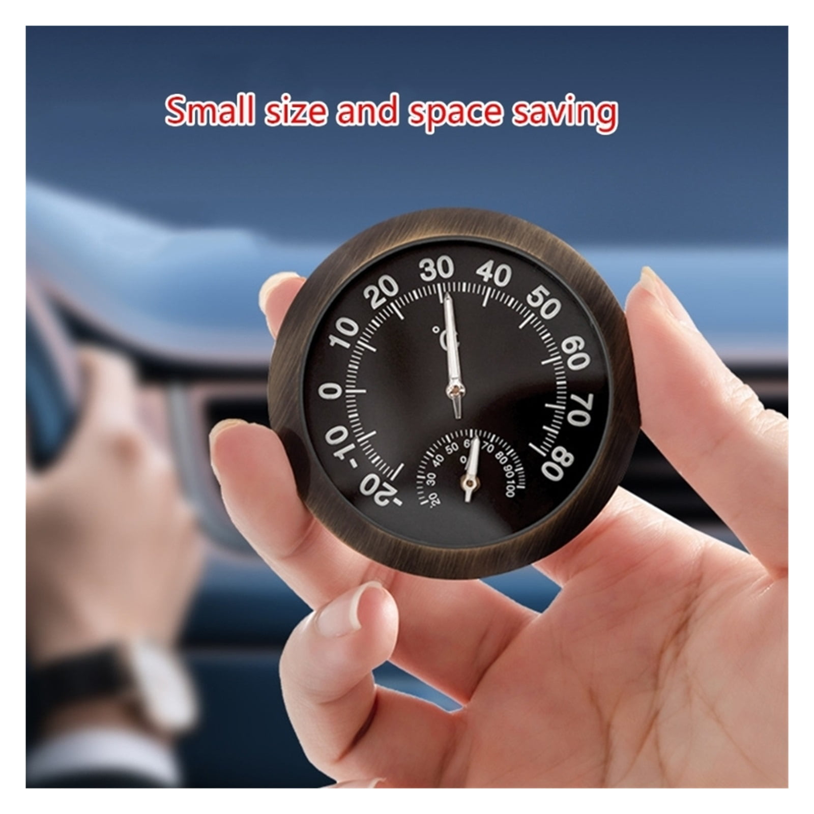Portable Mini Noctilucent Car Hygrometer Precise Temperature & Humidity Readings High Accuracy ,Fast Response