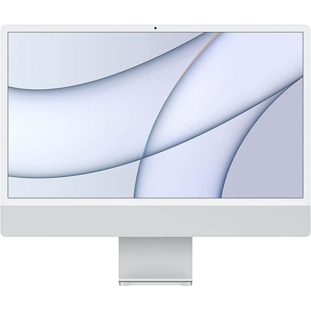 Apple iMac with 4.5K Retina display - All-in-one - M1 - RAM 8 GB - SSD 256 GB - M1 8-core GPU - GigE - WLAN: Bluetooth 5.0, 802.11a/b/g/n/ac/ax - macOS Monterey 12.0 - monitor: LED 24" 4480 x 2520 (4.5K) - keyboard: US - silver