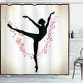 thumbnail image 1 of Ambesonne Ballet Shower Curtain, Woman Dancer Color Spots, 69"Wx84"L, Black Pink Ivory, 1 of 3