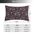 thumbnail image 2 of Fotbe Snakes And Snake Fruit Funda de Almohada Decorativa Estilo Occidental, Lujo en Algodón, Fundas para Almohadas King, Cojín Estampado para Decoración del Hogar-20"x30", 2 of 6