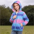 thumbnail image 6 of DJDLJWCJ Teen Girls Windproof Jacket Cute Print Zip Up Jacket Long Sleeve Windbreaker Jacket Blue Size 11, 6 of 9
