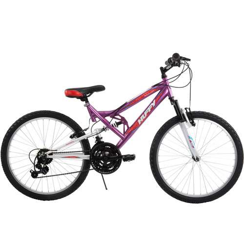Huffy 26/" Trail Runner Womens Mountain Bike Black and Pink Bicycle