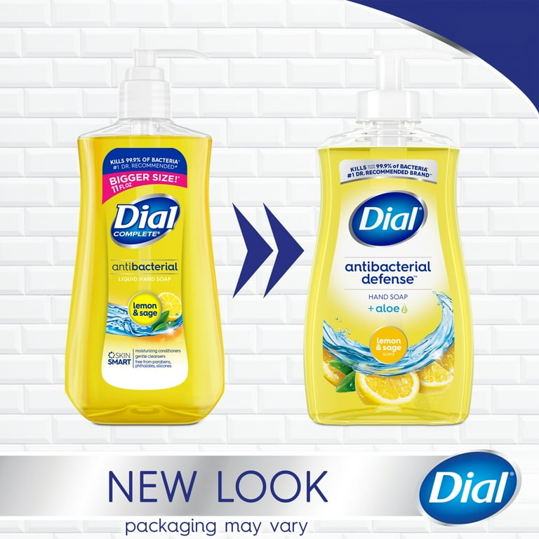 Dial Antibacterial Liquid Hand Soap Lemon Sage 11 fl oz