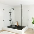 thumbnail image 6 of CASAINC 3-Spray Patterns 9 in. Thermostatic Shower Faucet Wall Mount Dual Shower Heads and Tub Faucet in Matte Black, 6 of 10