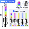 thumbnail image 6 of Radetop Bike Wheel Lights 2 Pack, Motion Activated LED Valve Lights for Night Riding, 6 of 6
