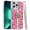 Hot Pink, variant on Case For Apple iPhone 14 Pro Max Diamonds 3D Butterfly Floral Design Bling Sparkly Glitter Hybrid Metal Fashion with Ring Stand Phone Cover for iPhone 14 Pro Max Purple