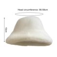 thumbnail image 4 of Sunjoy Tech Winter Women Hat Thick Fuzzy Plush Faux Fur Fisherman Hat Heat Retention Windproof Solid Color Short Brim Hat for Outdoor Cycling Skiing, 4 of 7
