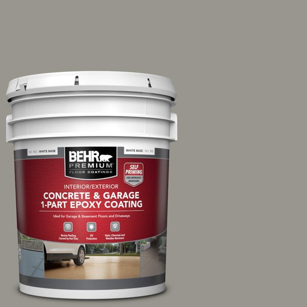 5 Gal. N3604 Battleship Gray SelfPriming 1Part Epoxy Satin Interior