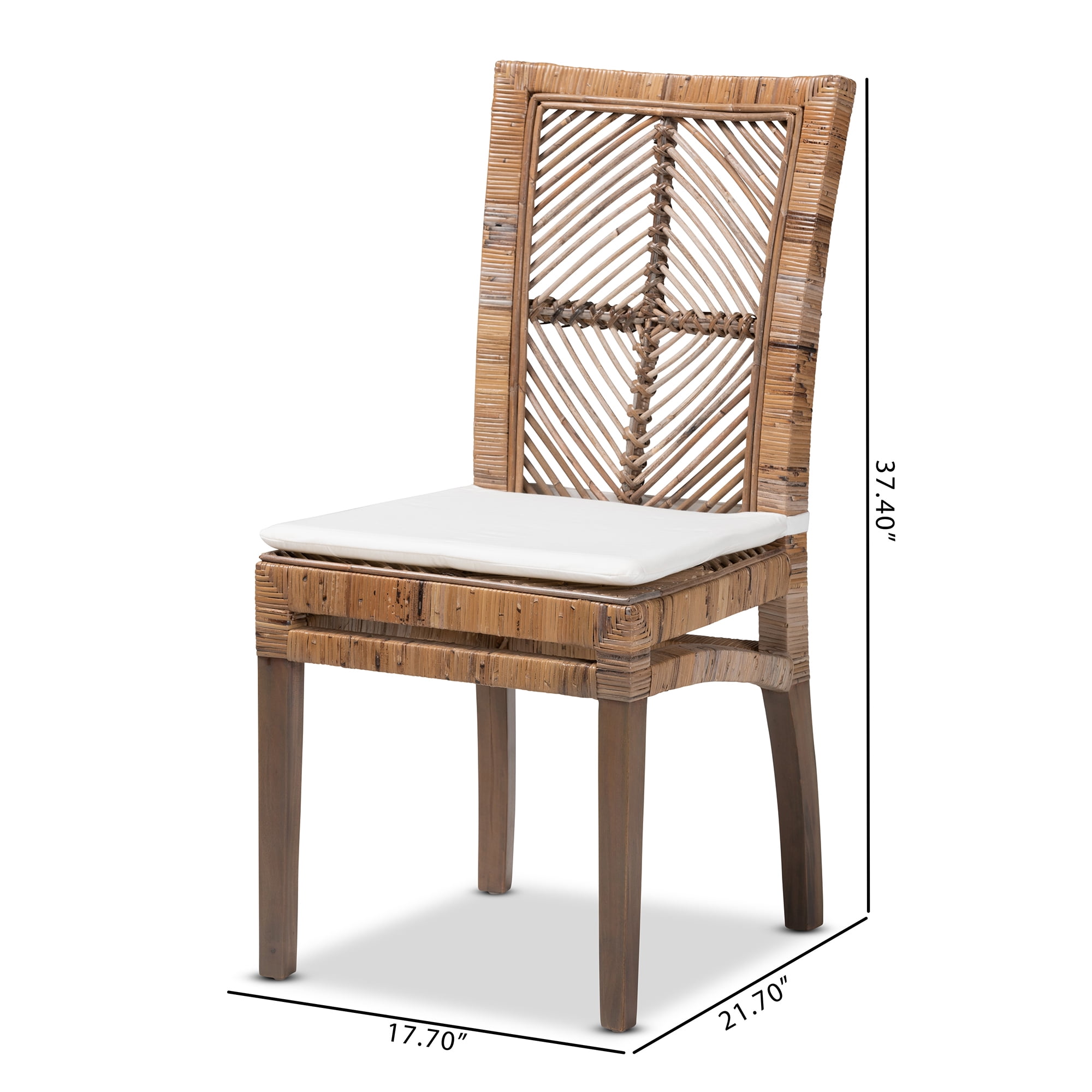 Salsa Rattan & Bentwood Dining Chair Natural