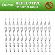 besmon woodpecker bird scare devicesreflective scare rods control device to keep birds away from patio poolchristmas reflective strip hanging home as decoration(12 pack)