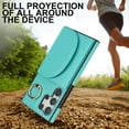 thumbnail image 6 of for Samsung Galaxy S22 Ultra Wallet Case with Card Holder Women Men, Flip PU Leather Kickstand Shockproof Protective Phone Cover Magnetic Clasp 360 Rotation Ring Stand for Samsung S22 Ultra, Green, 6 of 7