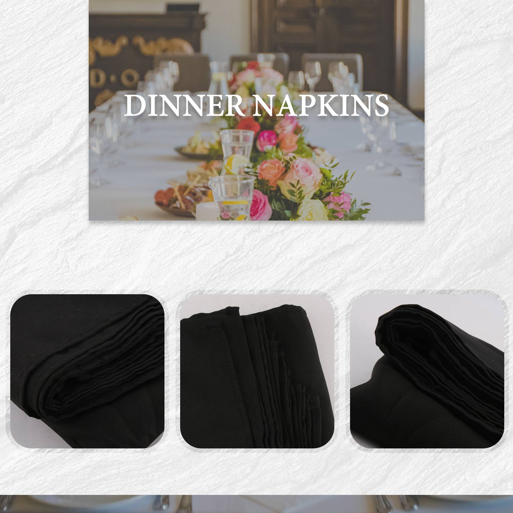 Lightnpro Lot De 12 Serviettes De Table Décoratives En Tissu