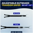 thumbnail image 6 of Five Oceans Transom Saver, Transom Savers for Outboard Motor, Adjustable Motor Support Bracket, Shock Absorbing Adjustable from 20-1/2" to 31", Suitable for Most Outboards Up to 150 HP - FO3465, 6 of 9
