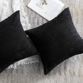 thumbnail image 3 of RO Paquete de 2 Fundas de Cojín Cuadradas Decorativas Sólidas Suaves de Pana Fundas de Cojín Fundas de Almohada para Sofá Dormitorio Coche 18 x 18 Pulgadas 45 x 45 cm Sincero Electrónica, 3 of 3