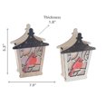 thumbnail image 3 of Led Wooden Cardinal Lantern Décor (Asstd) - Set of 2, 3 of 3