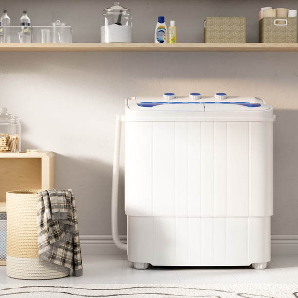 companion single tub wash and spin combo PURE CLEAN Washing Machine Portable 2-in-1&Spin-Dryer-Convenient Top-Loading Easy Access,Energy&Water Efficient Design,Ideal for Smaller Loads-No Special Parts or Plumbing Required-2 FT Drainage Hose : Appliances The twin tub laundry washer offers great convenience for household use SUNCROWN Portable Washing Machine with