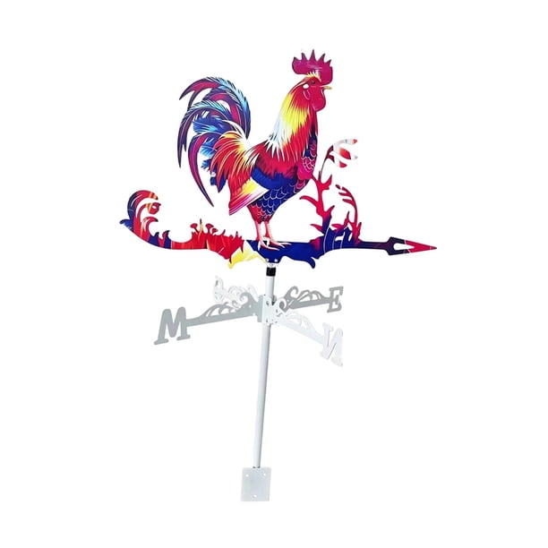Veleta artesanal, indicador de dirección del viento, veleta con forma de animal para granjas, graneros, cobertizos, patios y exteriores.