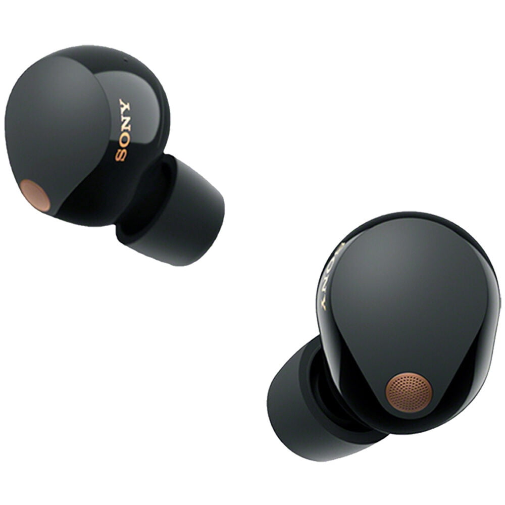 Sony WF-1000XM5 Industry Leading Noise Canceling Truly Wireless Earbuds (Black) Bundle with Deco Essentials 6 Pairs of In-Ear Earbud Tips (S/M/L Sizes) + Microfiber Cleaning Cloth