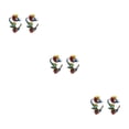 thumbnail image 1 of ZLight Knitting Ring Animal Jewelry Gifts Opening Rings Guide Crocheting DIY Daily Sewing Supplies Wedding Using Colorful NJ646 3Set, 1 of 6