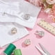 thumbnail image 4 of 4 piezas de 2 colores de botones con diamantes de imitación, cubre botones de manga, cubre botones con forma de flor, clips desmontables para botones de camisa, joyería para botones., 4 of 9