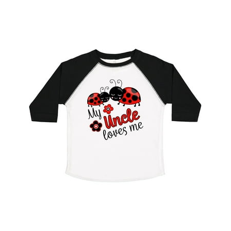 

Inktastic My Uncle Loves Me with Cute Ladybugs Gift Toddler Boy or Toddler Girl T-Shirt