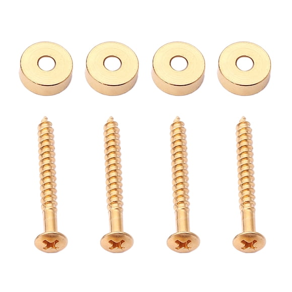 Juego de 4 casquillos Sunnimix de férula para guitarra con Tornillos dorados
