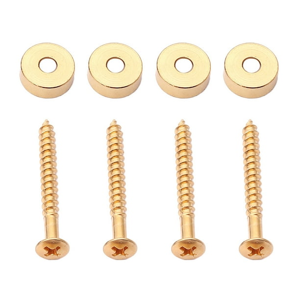 Juego de 4 casquillos Sunnimix de férula para guitarra con Tornillos dorados