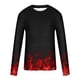 thumbnail image 4 of Blusas y camisas de manga larga con cuello redondo para hombre, blusas casuales de cuello redondo y manga larga, camisetas estampadas, blusas para hombre, 4 of 5