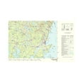 thumbnail image 2 of Topographical Map - Augusta Maine Quad - USGS 1984 - Vintage Wall Art, 2 of 4