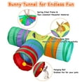 thumbnail image 5 of Pet Toys Rabbit Tunnels and Tubes Collapsible 3 Way Activity Hideout for Rabbits Bunnies Pigs and, 5 of 8