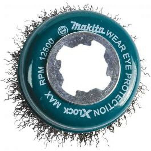 Pack of 1, Makita D-72637 X-Lock 3" Carbon Steel Crimped Wire Cup Brush