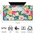 thumbnail image 5 of Long Mouse Pads for Desk,Pioneer Flower Floral Print Pattern Desk Mats on Top Of Desks, Desk Mouse Pad Extra Large with 3mm Non-Slip Base and Stitched Edge for Gaming,Office,Work,Home 47.3"x23.6", 5 of 6