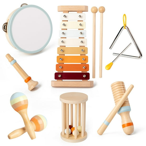 Juguetes de madera Montessori instrumentos musicales para bebes educacion preescolar para ninos FLhrweasw Walmart en linea