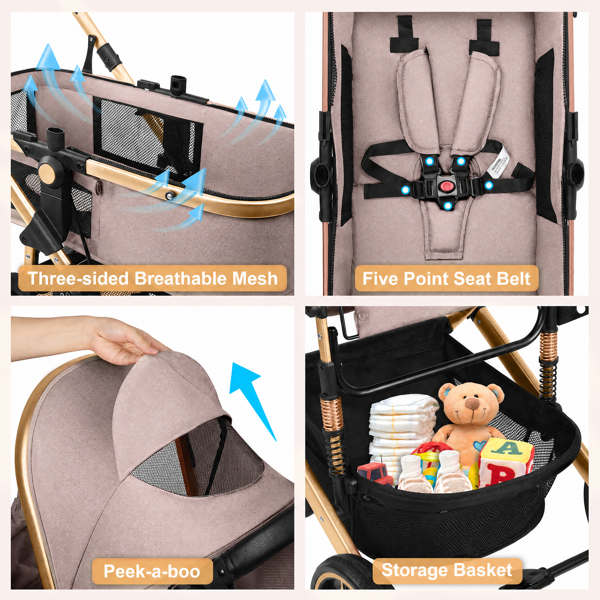 Vomeast Reversible Foldable Baby Stroller photo 7