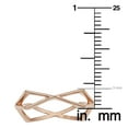 thumbnail image 2 of KoolJewelry 14k Rose Gold Geometric Ring (size 7), 2 of 5