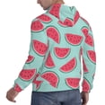 thumbnail image 6 of Lsque Watermelon Pattern Casual Men's Hoodie,Hooded Sweatshirt with Kangaroo Pocket,Pullover Hoodie-Large, 6 of 7