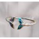 thumbnail image 3 of Pulsera de concha de abulón y cola de sirena de plata, joyería de cadena de mano de sirena abierta ajustable, pulsera de brazalete, pulsera de regalo para mujeres y niñas, 3 of 4