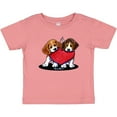 thumbnail image 3 of Inktastic Beagle Heartfelt Duo Boys or Girls Baby T-Shirt, 3 of 5