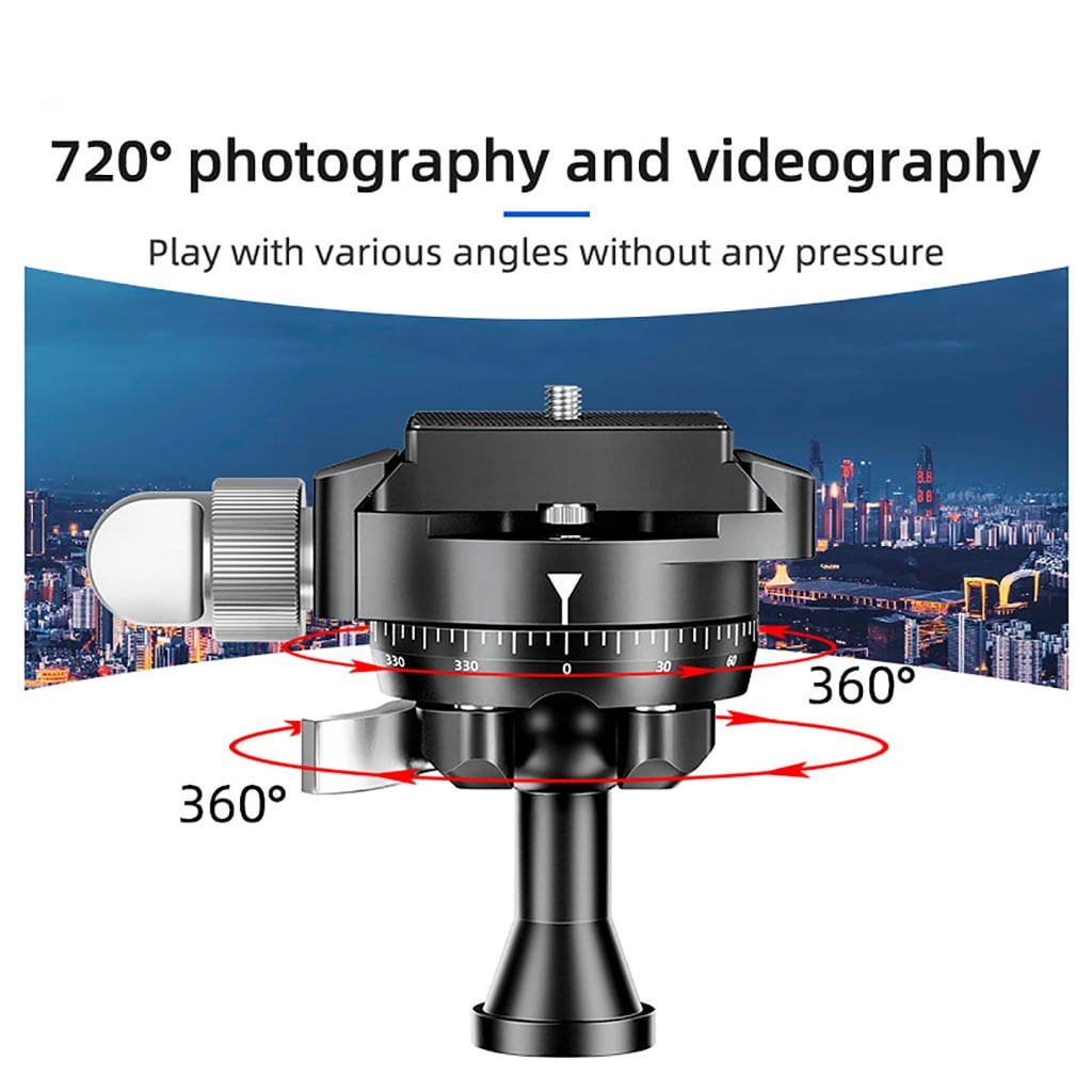 Osdhezcn Camera Tripod Mini Ball Head KA18 Ballhead Mount Professional Inverted Panoramic Ballhead 1/4 3/8 Screw for Phone/Tablet
