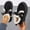 Black, variant on Women Solid Color Round Toe Slip on Winter Snow Boots Fleece Lined Warm Platform Lace up Lightweight Casual Daily Shoes Khaki 9(42)