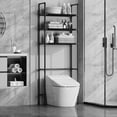 thumbnail image 4 of Miogawg Over The Toilet Storage Shelf, 3-Tier Bathroom Organizer Over Toilet With Adjustable Shelves, Freestanding Space Saver Bathroom Shelves, 4 of 6