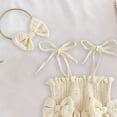 thumbnail image 5 of JUMEYU Dresses for Baby Girls Baby Girl Summer Clothes Infant Stripe Romper Dress Newborn Sleeveless Tutu Dresses Toddler Cute Outfit 0 3 6 9 12 18 24 Months (Light Yellow,0-3 Months), 5 of 5
