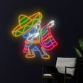 thumbnail image 2 of Handmadetneonsign Cinco De Mayo Neon Sign, Sombrero Maraca Wall Art Decor, Mexico Fiesta Wall Decor, 2 of 5