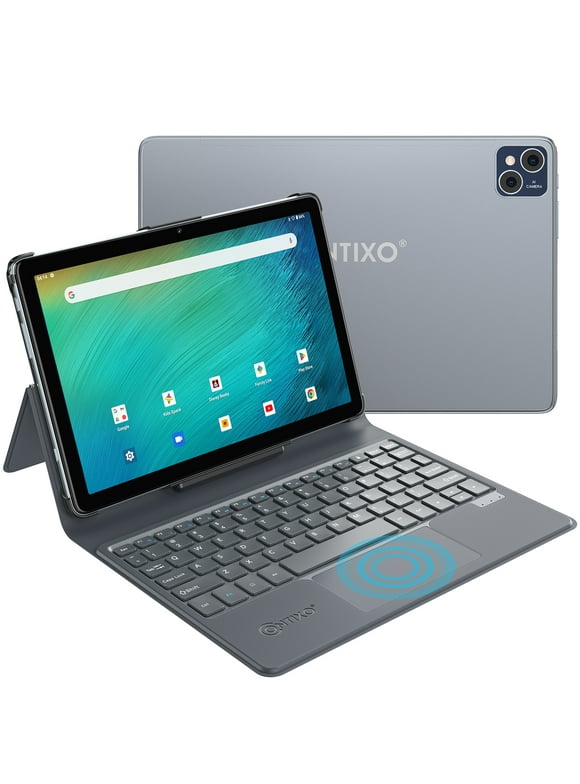 Contixo 10" Android Tablet 128GB with Keyboard, 2.0GHz Octo-Core Processor, 6GB RAM, 13MP Camera, 80+ Disney Storybooks & Google Kids Space (2024 Model)